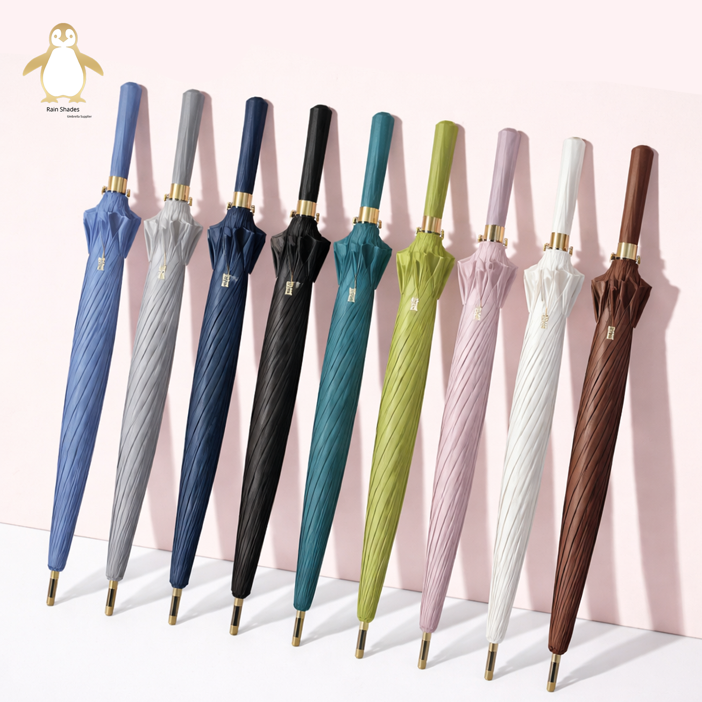 Stylish Long 10 Bones Wind Proof Umbrella